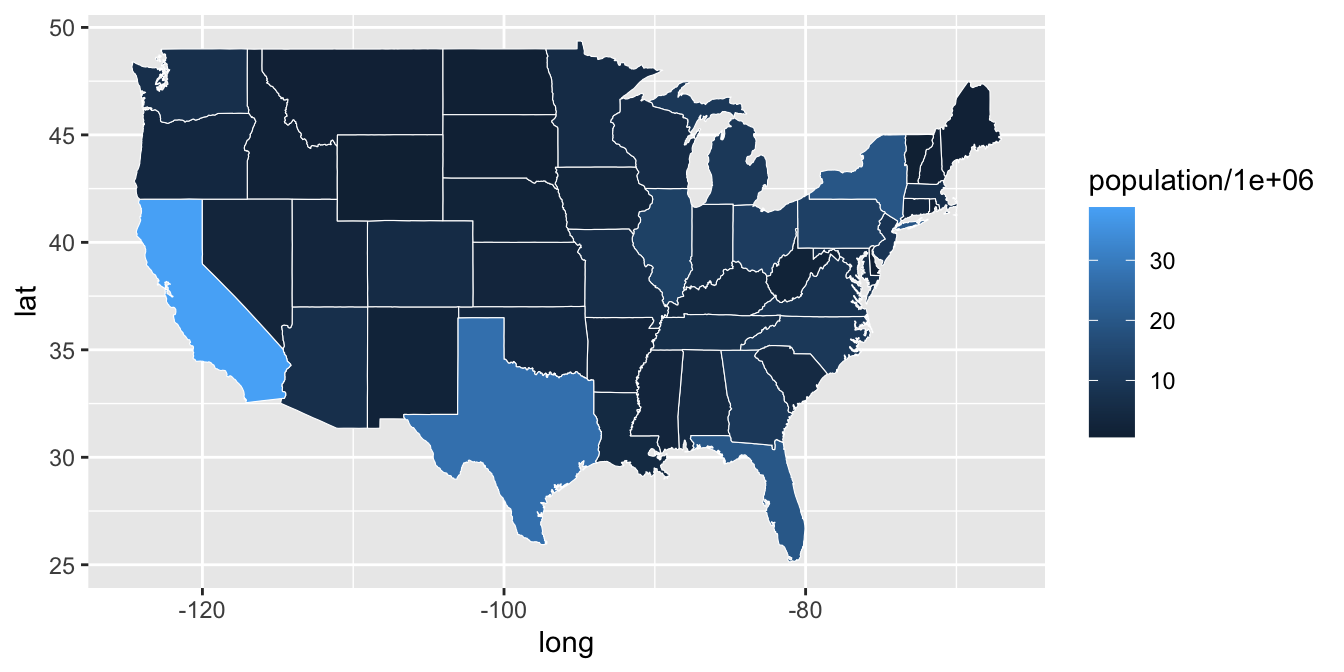 A customized choropleth map.